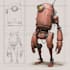 do futuristic mecha robots and concept art