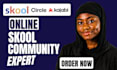 skool community setup skool credit repair skool course creation skool community
