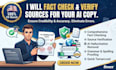 fact check and verify sources for your ai copy