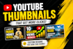 design a professional youtube thumbnails