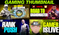 design pubg free fire cod gaming thumbnails
