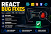 fix bugs in your react, javascript, HTML, and CSS website