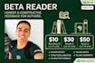 be your beta reader for fantasy, sci fi, and romance
