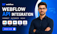integrate webflow API, airtable, zapier, stripe, memberstack, webflow automation
