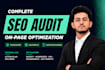 do a manual website SEO audit with action plan