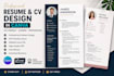 design professional resume and CV in canva