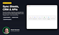 build n8n automation to sync google sheets, CRM and apis