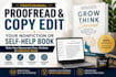 proofread and copy edit your nonfiction or self help book manuscript