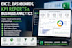 create professional excel dashboards, business analytics