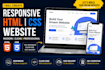 custom HTML CSS website