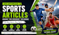 write SEO sports article,football,cricket and sports news