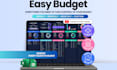 automated budget excel spreadsheet, custom finance spreadsheet, budget tracker