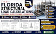 do florida structural load calculations for beams, slabs, columns and foundation