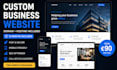 build a custom business website with domain and hosting