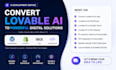 transform lovable into a wordpress app, shopify website, ai, and wix design