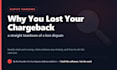 analyze why you lost your chargeback on stripe, shopify, or paypal