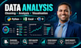 clean, analyze, visualize your data using python, excel, r