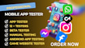 beta game app tester app testing android app game website testers