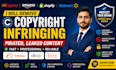 send dmca takedown notice to remove copyright infringing, pirated, leaked data
