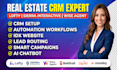 setup lofty crm,sierra interactive,wise agent, monday crm real estate automation