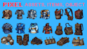 do 8bit 16bit pixel art assets pixel icons items objects weapon props sprites