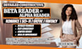 fantasy beta read, beta romance reader, thriller beta reader cozy, scifi reader