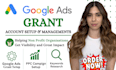 setup manage google ads grant adwords grant ppc campaign for non profit
