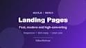 design and build a fast nextjs or react landing page