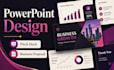design powerpoint presentation, pitch deck and business proposal