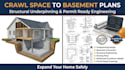 crawl space to basement conversion, structural underpinning design