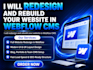 redesign and rebuild your website in webflow cms