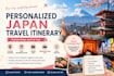 create a personalized japan travel itinerary