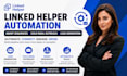 do linked helper automation smart sequences cold email outreach lead generation