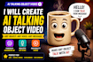 create viral ai talking fruit videos, ai talking object video for ads