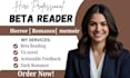 be your dark romance beta reader fantasy ya novel beta reader memoir beta reader