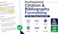 professionally format citations, references and bibliography