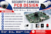 do security camera pcb design for cctv, sensors and access control