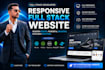build a responsive full stack website with modern UI design