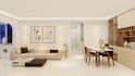 photorealistic nordic minimalist interior design and 3d architectural rendering