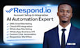 respond io customer support ai agent respond io workflow io whatsapp API