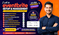 do eventbrite event setup, webinar registration, ticket setup, zoom integration