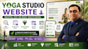 design a modern yoga studio website with 1 year hosting and maintenance