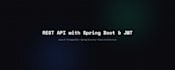 build a rest API with spring boot, jwt authentication and postgresql