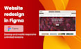 design a modern responsive website UI UX in figma