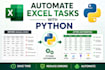 automate excel reports, data cleaning, and processing