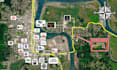 do real estate aerial maps with specific logo labels