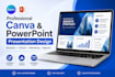 design modern canva presentations and powerpoint slides