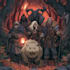 design custom dnd party scene illustration