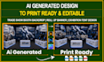 design eye catching trade show booth, backdrops, graphics roll up banner design