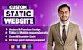 design a top tier static website